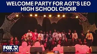 Welcome party for AGT's Leo High School Choir