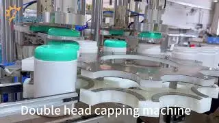 Double Head Capping Machine for Plastic Container , Automatic Servo Screwing Capping Machine （2025）
