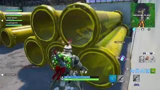 Fortnite Fortbyte 92 location - Accessible by using Rock Love Spray near a lavafall