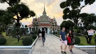 Temple of Dawn Wat Arun พระอาทิตย์ตกที่วัดอรุณฯ 🇹🇭 Bangkok Thailand [4K]
