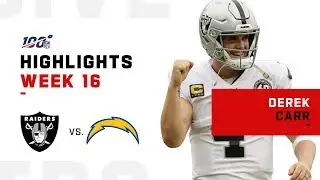 Derek Carr Highlights vs. Chargers | NFL 2019