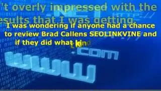 SEOLinkVine Anyone Had A Chance To Use It Yet?