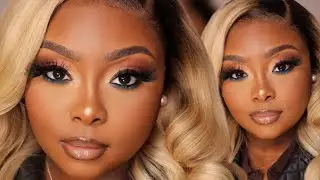 Soft Glam Makeup with a POP of Color | Ariel Black