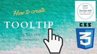 How to create tooltip using css code only