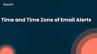 Time and Time Zone of Email Alerts