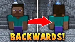 EPIC BACKWARDS SKIN TROLL IN MINECRAFT!