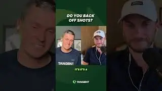 Do you back off of golf shots? #golf #golfshorts
