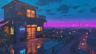 Late Night Nostalgia | Retro Ambient Chill ⛈️ Lofi Music To Calm