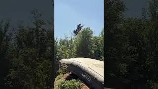 Trying to launch another person onto a dirt bike jump... 😅