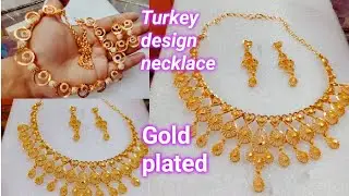 Turkey model necklace designs and price @jeeva raj creations தமிழ்gold plated its looks like gold