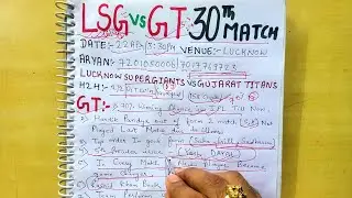 Lucknow Super Giants vs Gujarat Titans 30th match prediction ipl2023,LSG vs GT dream11team,LSG vs GT