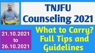 TNJFU Counseling 2021: What to Carry? | Full Tips and Guidelines