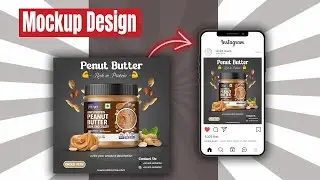 Photoshop Mockup Design for Social Media Posts | Step-by-Step Instagram Mockup Tutorial
