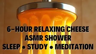 Non-Stop AI ASMR Stream Live Hypnotic Cheese Shower ASMR | 6H Loop for Sleep, Study & Relaxation