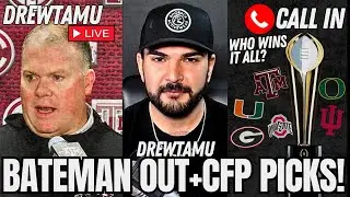 2026 Schedule Reaction | Bateman Out & College Football Playoff Picks! | Call In Show w/ Drewtamu