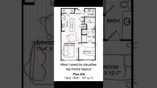 Create a floor plan with accurate measurements so you know exactly what to buy and where to place it