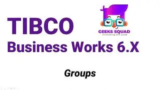 TIBCO BW6 Tutorial: Groups