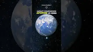 Apophis asteroid vs Ceres dwarf planet impact on Earth comparison. #cosmoknowledge #space #asteroid