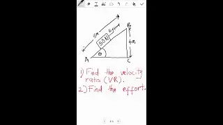 Finding the Velocity Ratio and the Effort