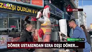 Sivaslı d&ouml;ner ustasından sıra dışı d&ouml;ner