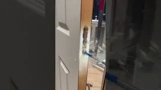 Fitting  Lock On A Bathroom Door #handtools #newtools #doors