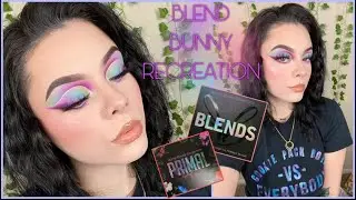 RECREATING A BLEND BUNNY LOOK | BLEND BUNNY COSETICS PRIMAL AND BLENDS PALETTE