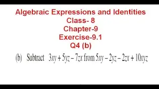 NCERT Solution CLASS-8VIII Math CHAPTER- 9 Algebraic Expressions and Identities Exercise-9.1@bhullar