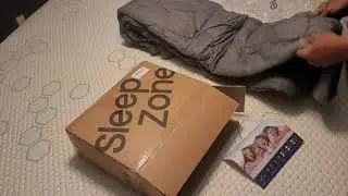 SLEEP ZONE Cooling Queen Mattress Pad, Premium Zoned Quilted Fitted Mattress Topper, Elastic Mattres