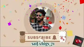 Chhanel intro saif vlogs_71#youtubeshorts #intro #saif #viral #edit 
