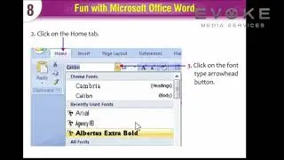 Changing the Font Type and Size || Information