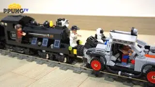LEGO Back to the Future DELOREAN 21103 & Train Crash by 뿡대디