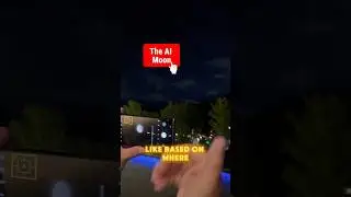Phone shows AI moon automatically. #comedian #artificialintelligence