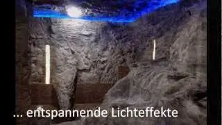 Saunalandschaft aus Kunstfelsen im ISHARA