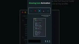 Glowing Social media Icons Animation Using HTML And CSS