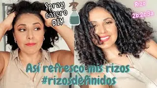 ¿COMO REFRESCAR LOS  RIZOS /ONDAS ? | CREMA CASERA DIY