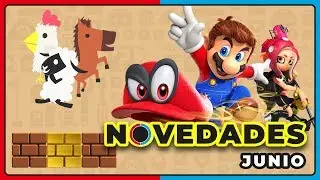 NOVEDADES JUNIO | SORTEO 2 SUPER MARIO ODYSSEY, SPLATFUN, ULTIMATE CHICKEN HORSE Y MES DEL BLOQUE