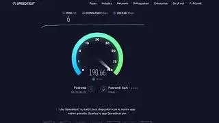 Fastweb Speed Test FTTC 200Mbps in Wifi 5.8ghz Fastgate