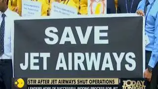 Jet Airways crisis: Employees rally for job safety, haven't paid salaries since January