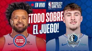 &iexcl;EN VIVO! Dallas Mavericks vs Detroit Pistons | MEXICO CITY GAME 2025