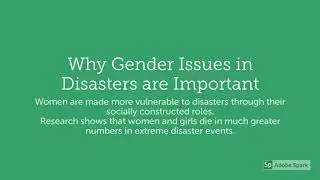 Gender Issues in Disaster