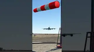 Airbus A380 Bounces during Crosswind Landing in Microsoft Flight Simulator #flyhigh #aviation