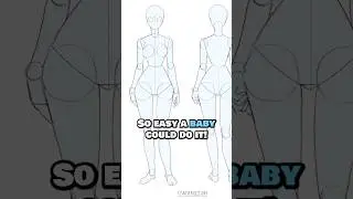 How to draw simple anatomy for beginners 🧍&zwj;♀️ #howtodraw #anatomydrawing