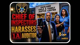 OAKLAND CHIEF INSPECTOR SO MAD I WON'T BOW TO HIS TYRANNY HE'S SHAKING!! OAKLAND, CA FIRST AMENDMENT