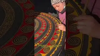 Draw patterns with ethnic style.
