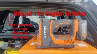 Ridgid 18V Air pump for RV and SUV. High Pressure test