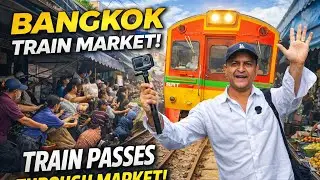 Train Passes Through Market 😱 | Bangkok&rsquo;s Craziest Railway Market