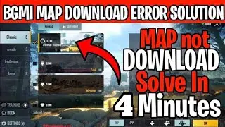 Battleground Mobile India Map Not Downloading Problem Fix🤗🤗BGMI Map Error Fix