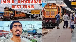 Jaipur Hyderabad Superfast Express | Sleeper Class RAC Seat Train Journey | Travel Vlog