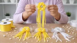أسهل وأجمل إكسسوار شعر للعيد 🎀✨ تعمليه باحترافية مشروع مربح من البيت 💰