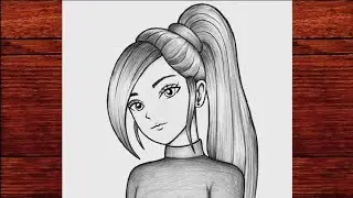 Beautiful Cute Girl Pencil Sketch |Girl Drawing Step by Step | Easy FaceSimpleDrawing